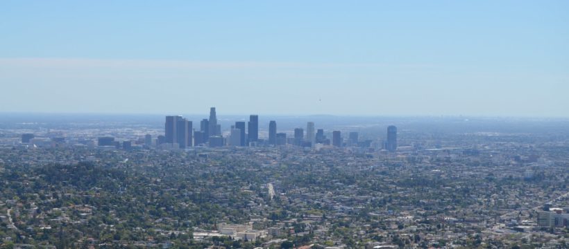 Priveliște spre Los Angeles Downtown